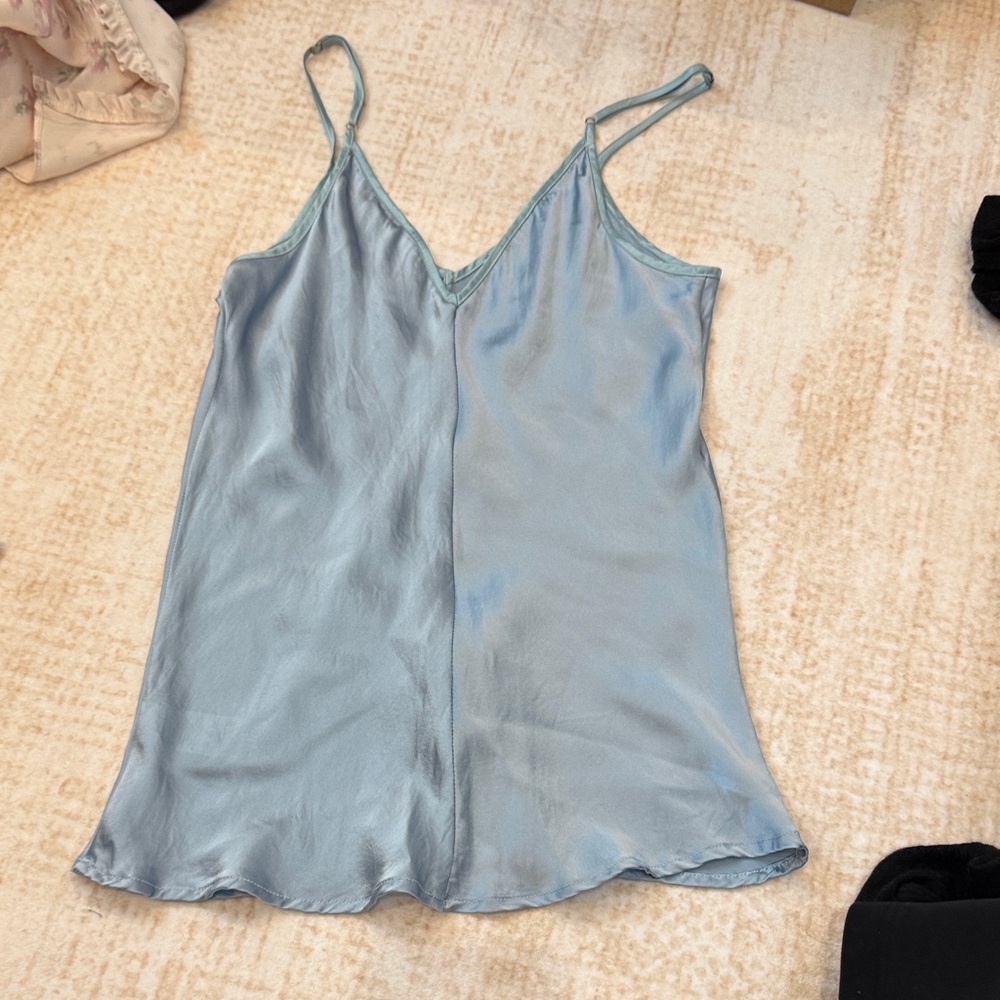 Silky Blue Camisole Top